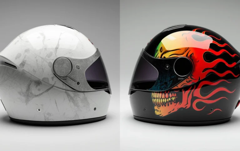 Before and after helmet hydro dipping designs transformation plain vs custom finish