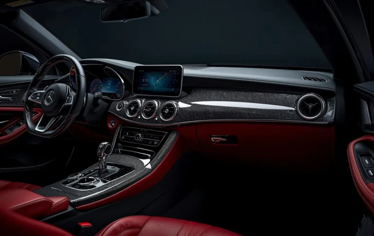 Hydro dipping plastic interior parts in Hyderabad showing premium carbon fiber and wood finish transformation