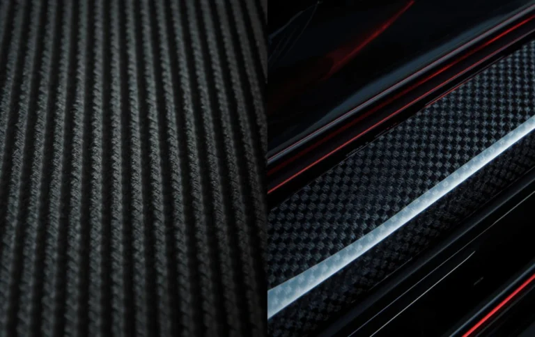 Real carbon fiber vs hydro dipping in Hyderabad comparison showing texture and finish