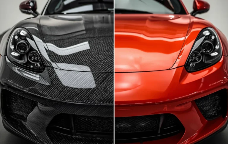 Hydro dipping vs painting in Hyderabad showing textured vs solid finish comparison