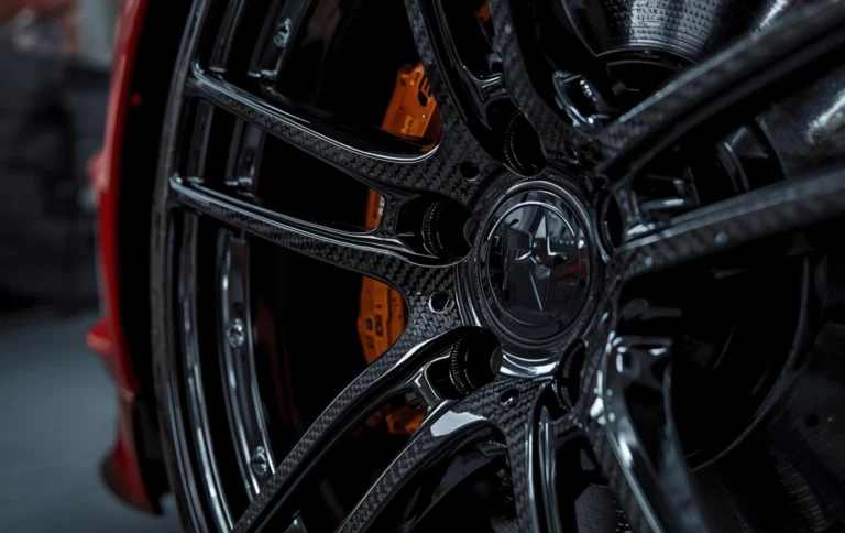 Carbon fiber hydro dipped alloy wheel Hyderabad custom wheel design