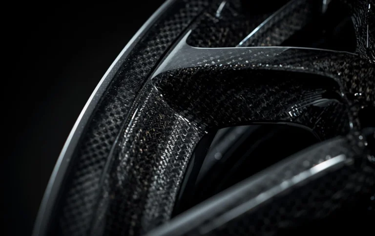 Carbon fiber hydro dipping texture close up alloy wheel Hyderabad
