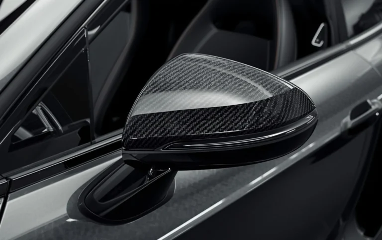 Hydro dipping car interior trims with carbon fiber and camouflage textures