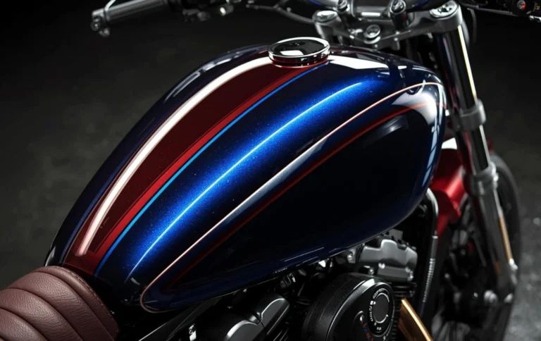 Bike fuel tank custom hydro dipping racing stripe design Hyderabad