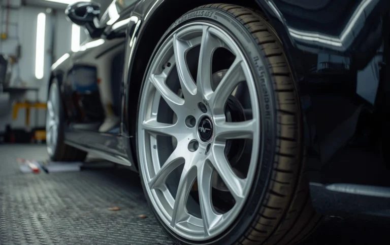 Alloy wheel preparation for hydro dipping carbon fiber finish Hyderabad